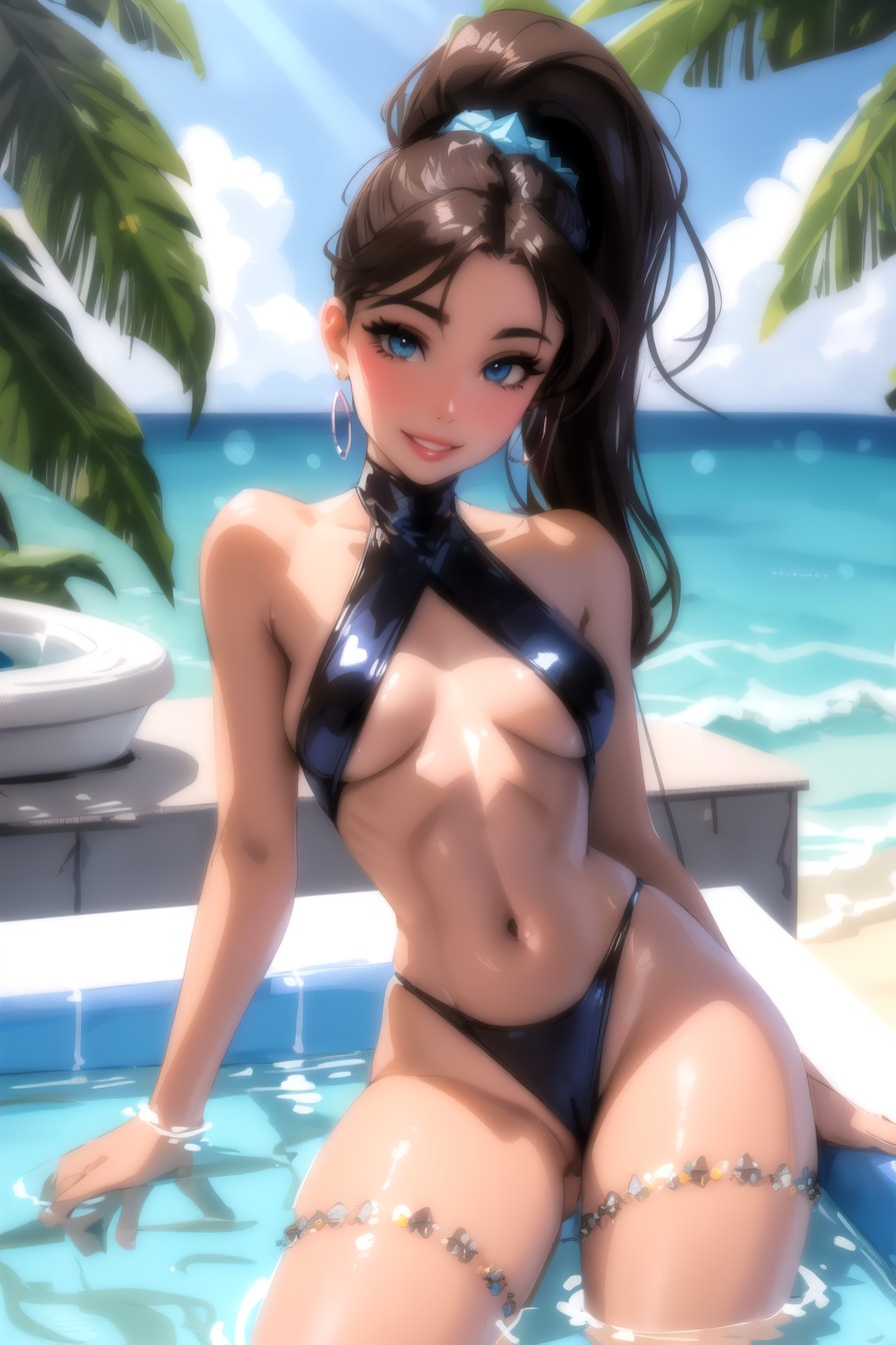 Swimsuit hentai girl